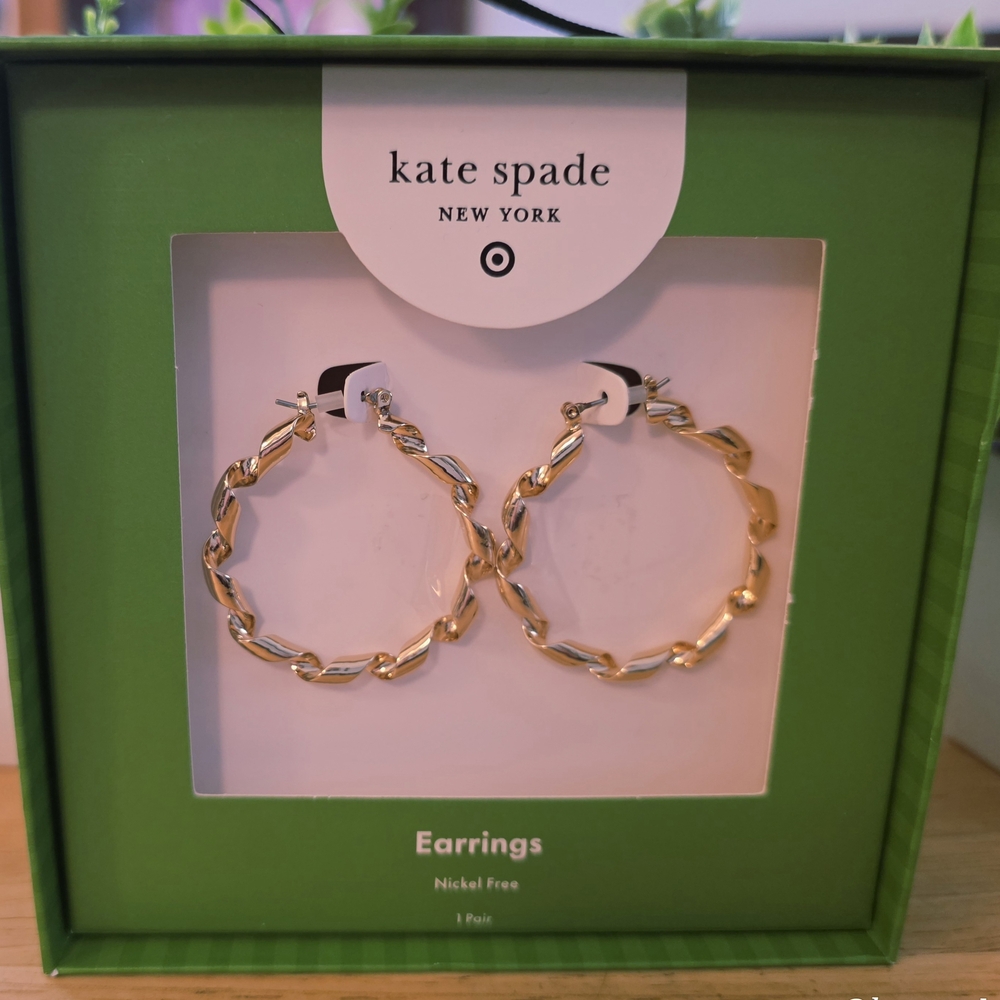 Kate ♠︎ Spade Twisted Gold Earrings